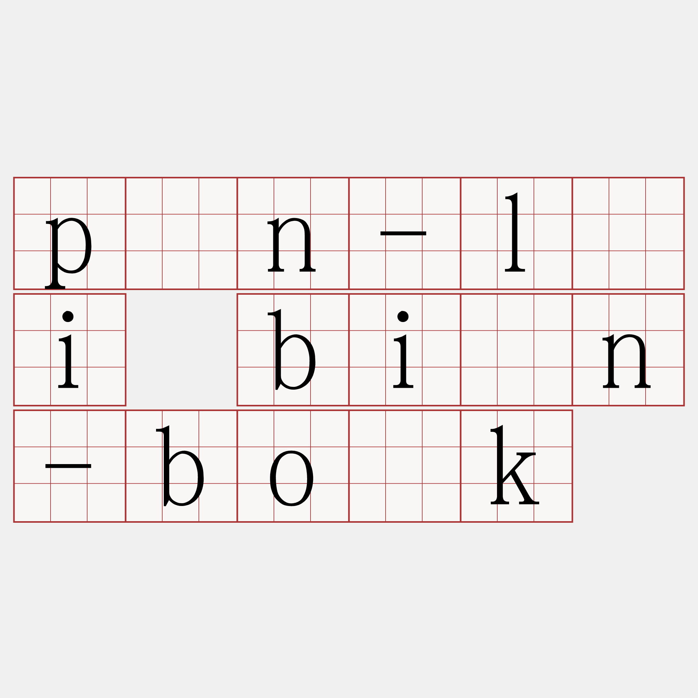 pún-lâi biān-bo̍k